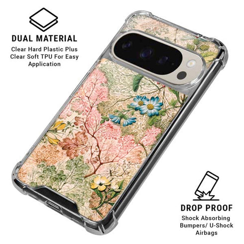 Marbled Paper by William Kilburn Pixel 9/9 Pro Clear Case